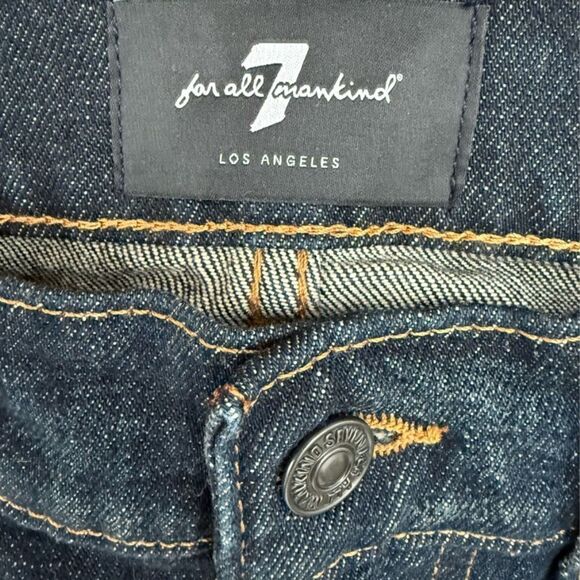 7 For All Mankind The Straight Classic Dark Blue Jeans Los Angeles Men’s Size 30 - Picture 4 of 15